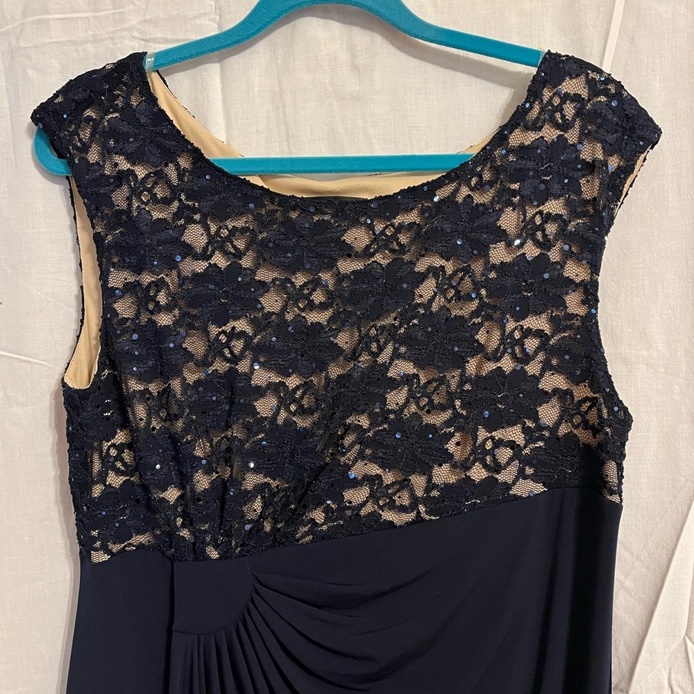 Formal,sequined long dress-size 16